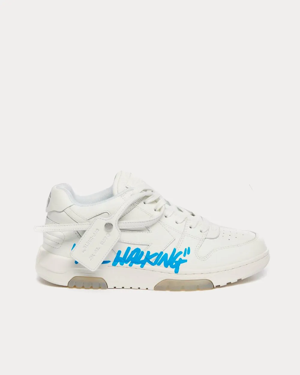 Out Of Office "OOO" White / White / Blue  Low Top Sneakers