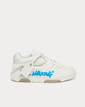 Out Of Office "OOO" White / White / Blue  Low Top Sneakers
