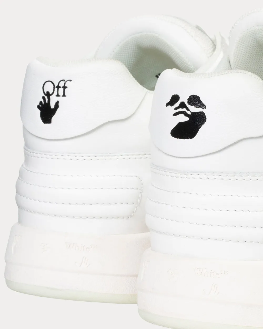 OUT OF OFFICE "OOO" White / White Low Top Sneakers