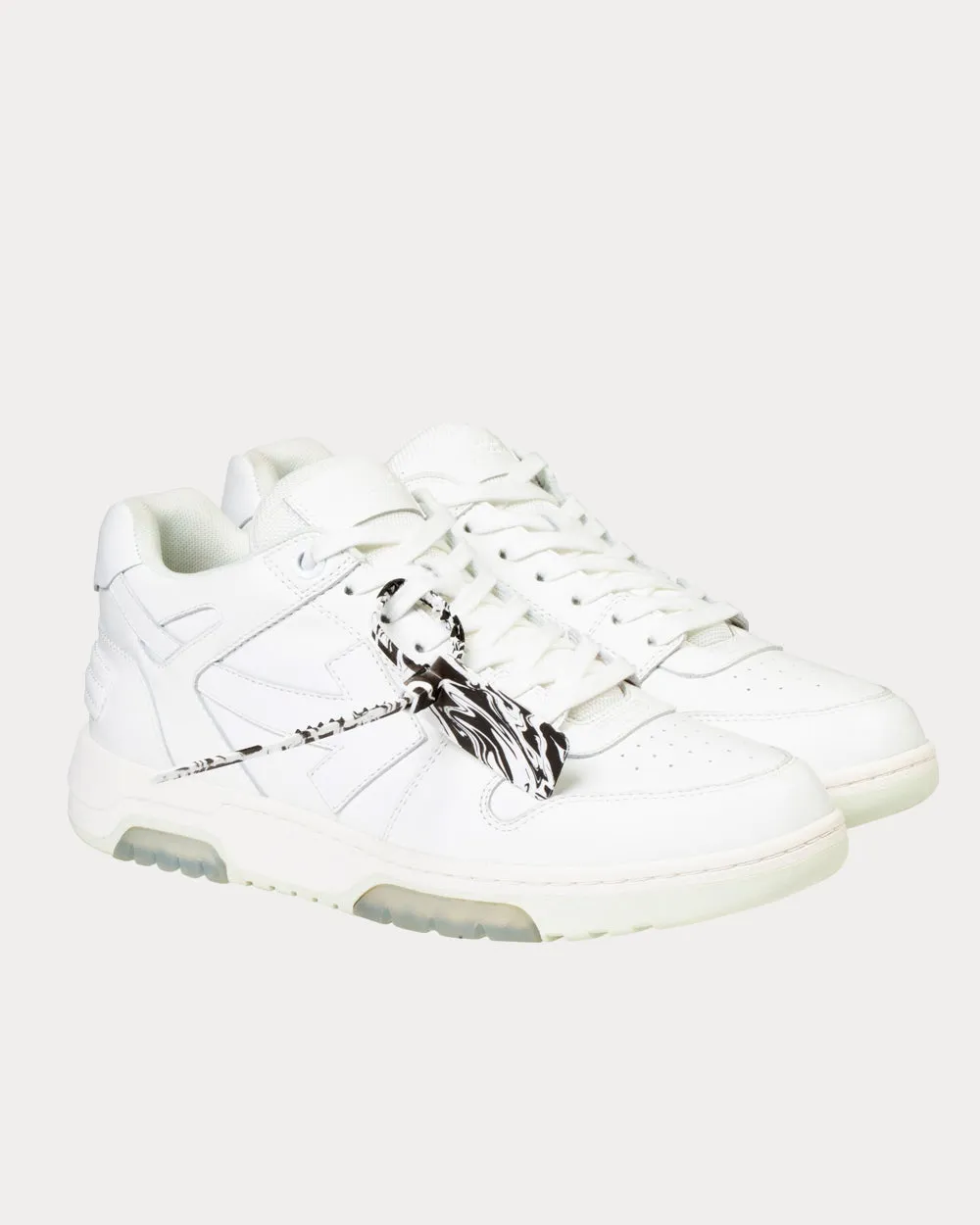 OUT OF OFFICE "OOO" White / White Low Top Sneakers