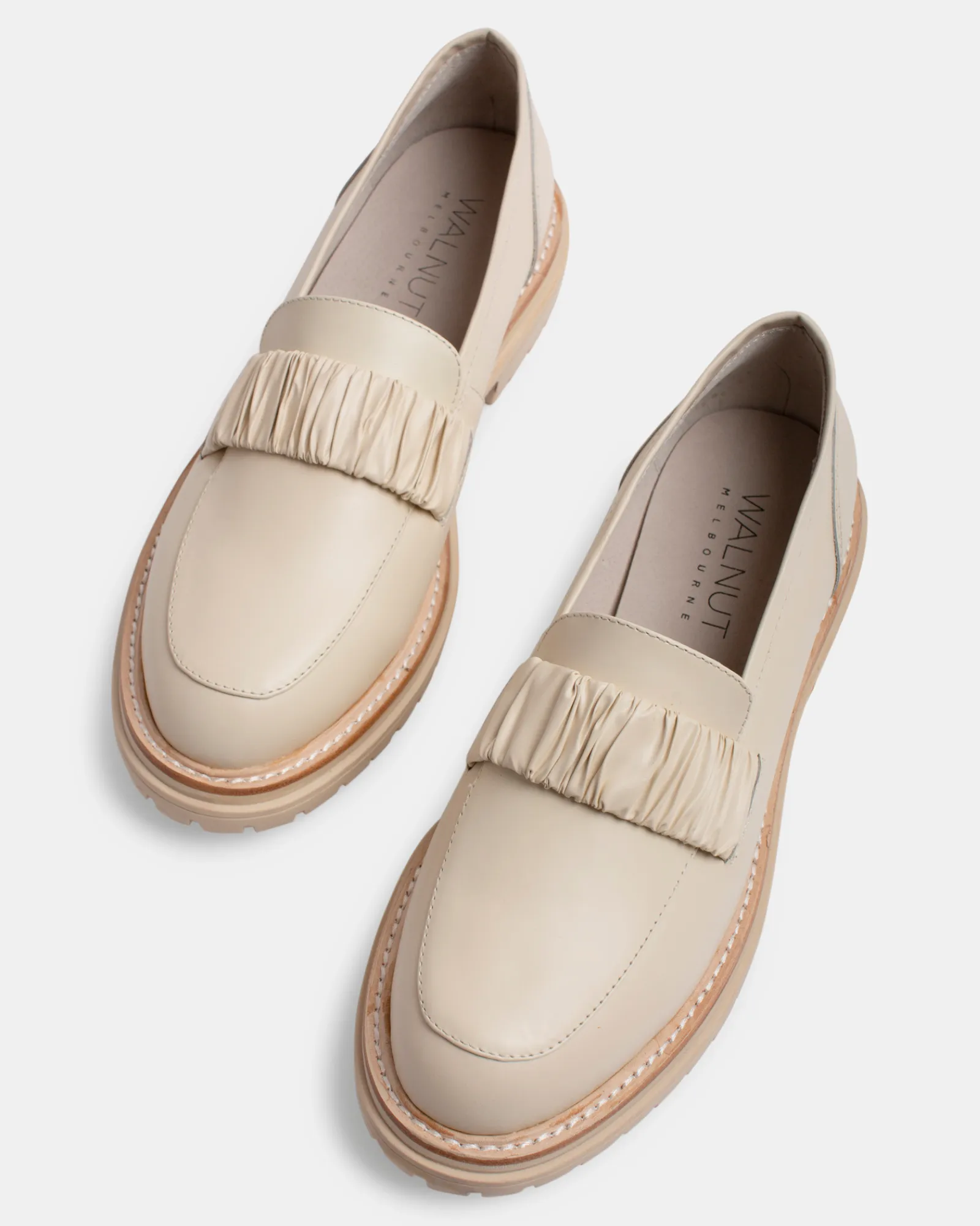 Owen Leather Loafer - Almond Shine