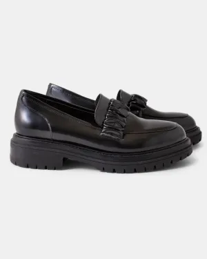 Owen Leather Loafer - Black Shine