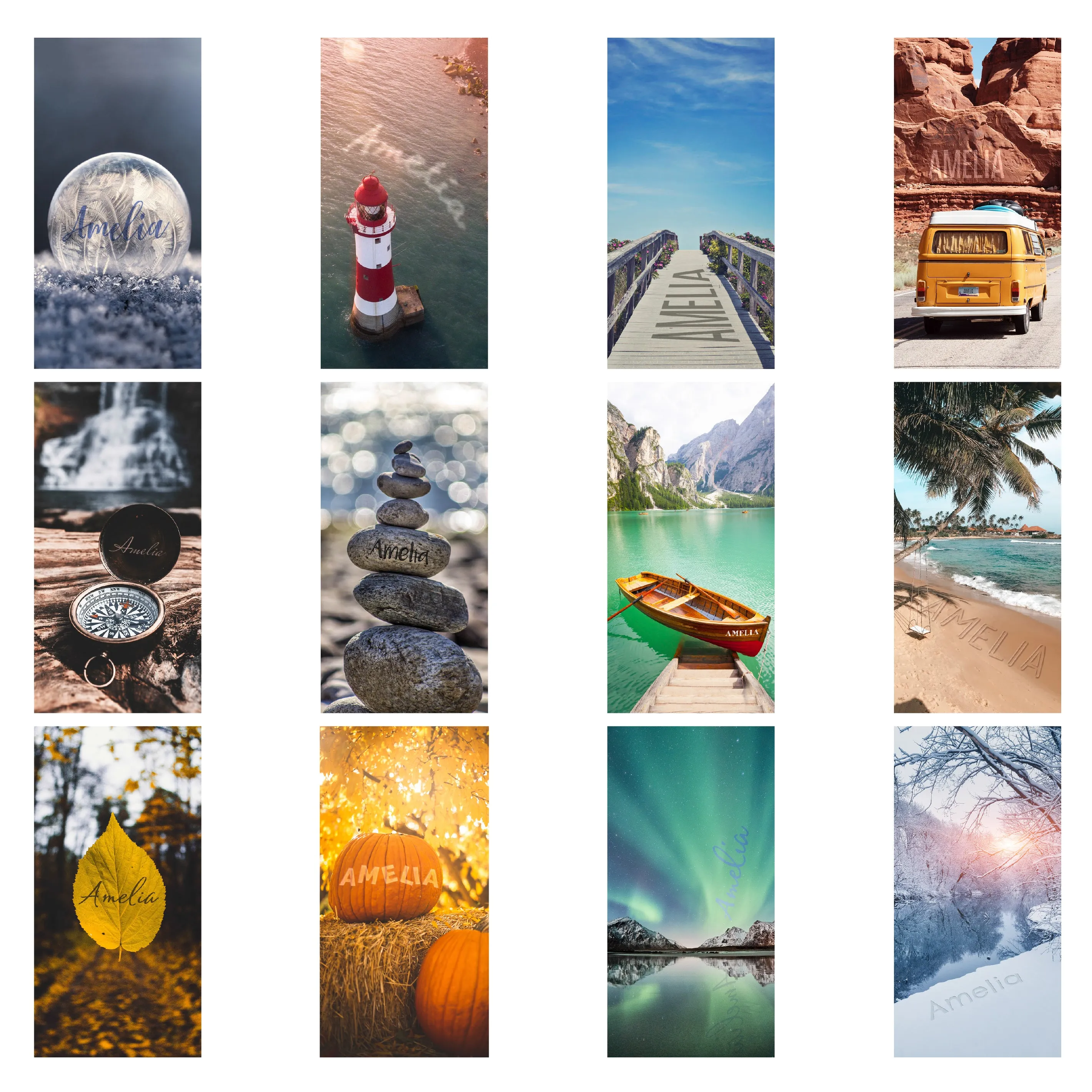 Personalised 2025 Outdoors Desk Calendar