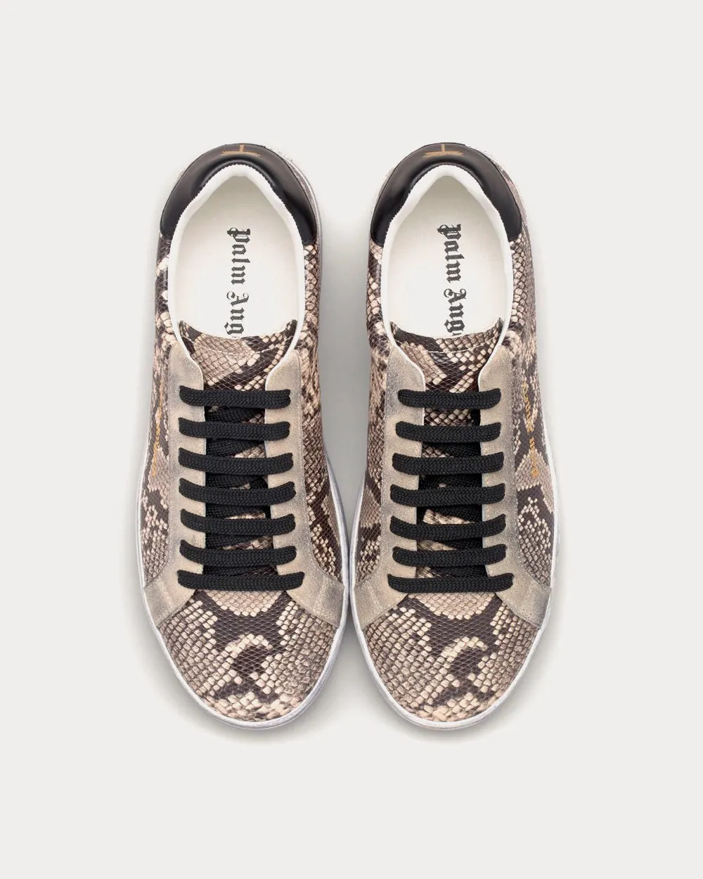 Python Brown / Black Low Top Sneakers