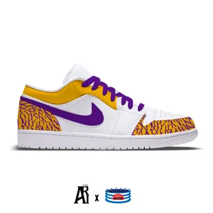 "Tigers" Jordan 1 Low Shoes