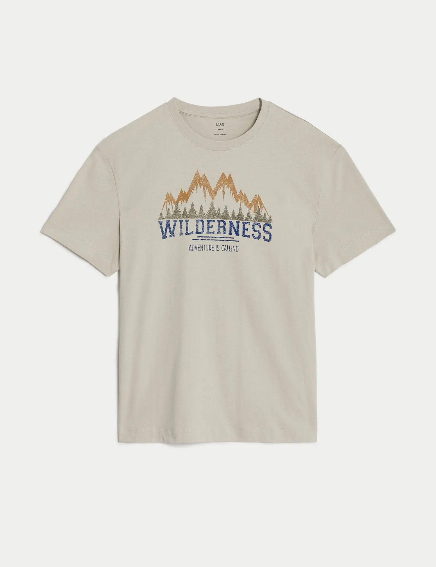 Relaxed Fit Pure Cotton Wilderness T-Shirt