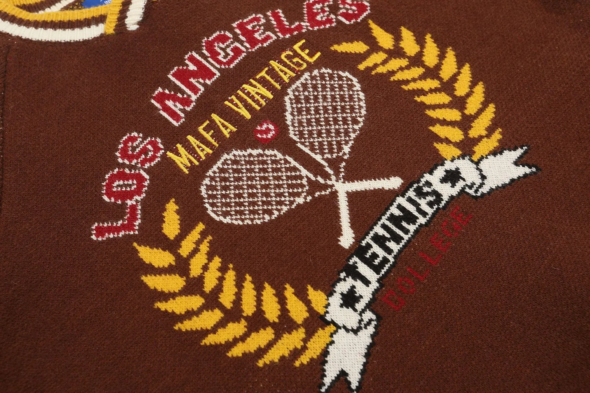 Retro Tennis Sweater – Los Angeles Vintage Edition