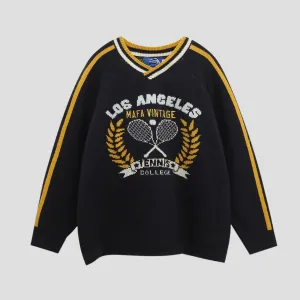 Retro Tennis Sweater – Los Angeles Vintage Edition