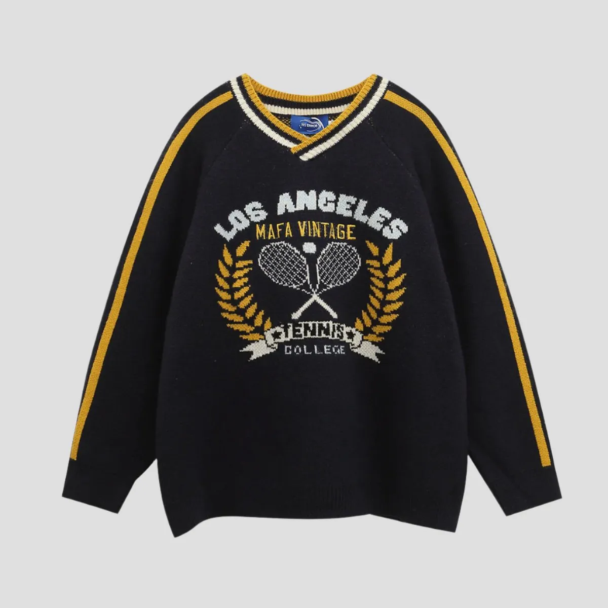 Retro Tennis Sweater – Los Angeles Vintage Edition