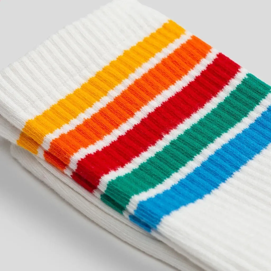 REVOLUTION | 8903 Jaquard Crew Socks | White