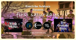 Rivertribe Outdoors Presents First Saturdays (6/1) with Frog Holler & The Cheddar Boys