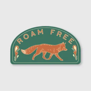 Roam Free Fox Sticker