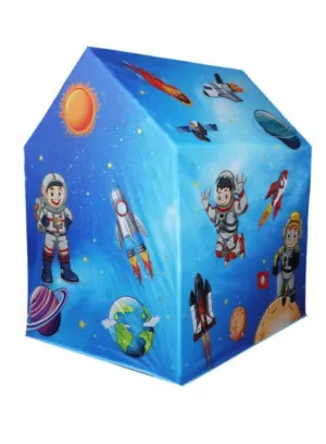 Rocket Ship Play Tent for Kid Astronaut Spaceship Space Themed Pretend Playhouse