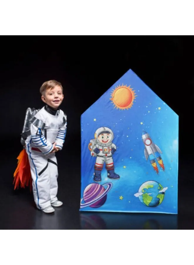 Rocket Ship Play Tent for Kid Astronaut Spaceship Space Themed Pretend Playhouse