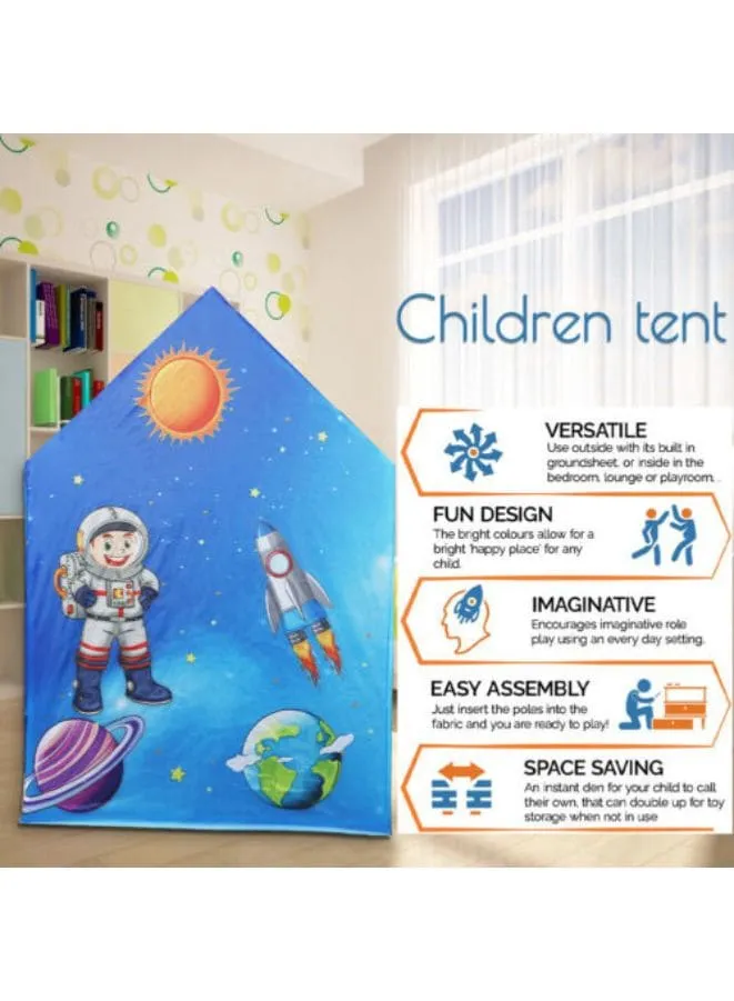 Rocket Ship Play Tent for Kid Astronaut Spaceship Space Themed Pretend Playhouse