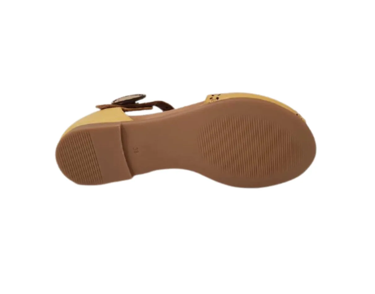 Sala Europe Aimee Noce Open Toe Sandal Made In Turkey