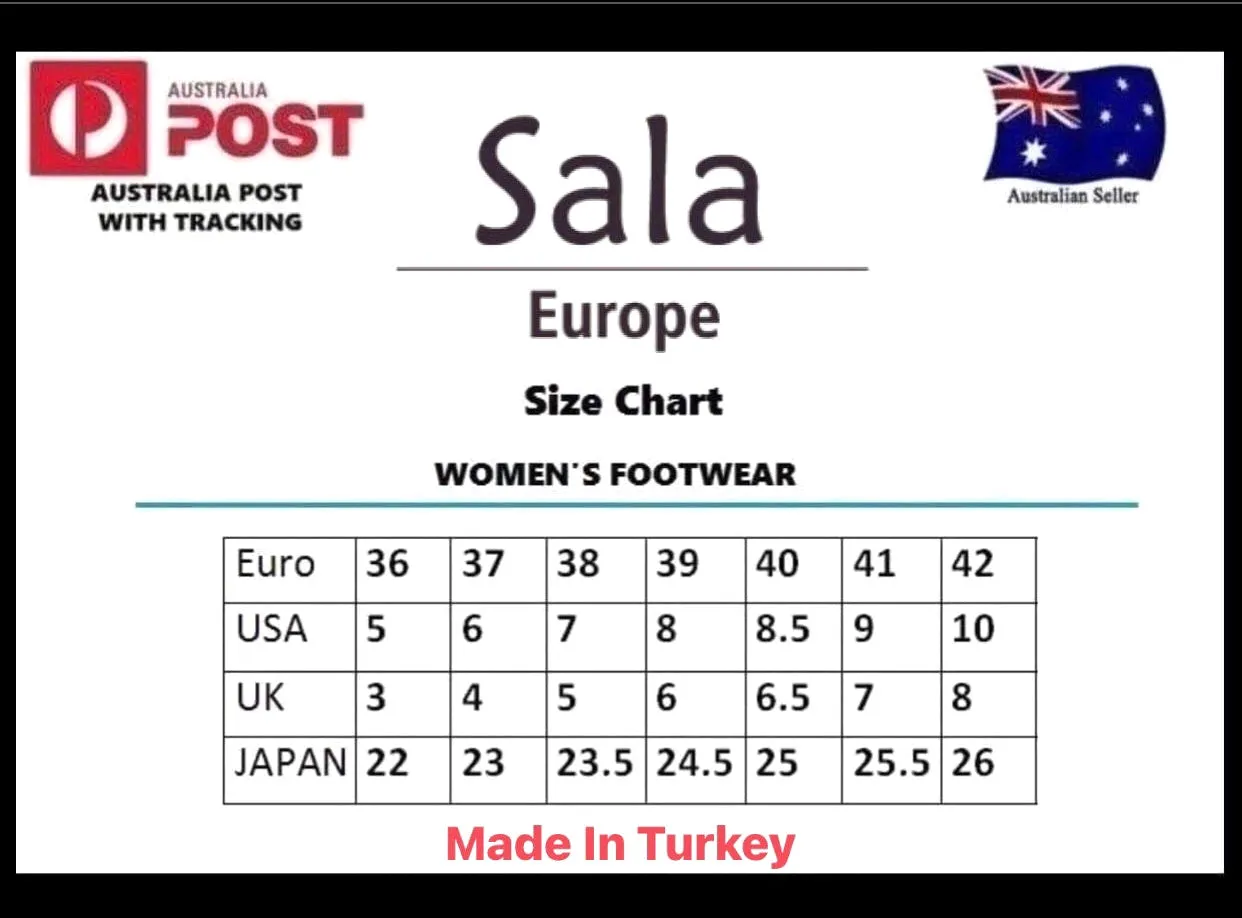 Sala Europe Aimee Noce Open Toe Sandal Made In Turkey