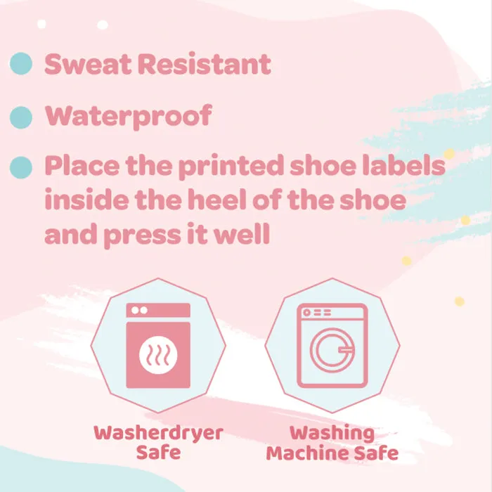Shoe Labels Pack - Peace Sign