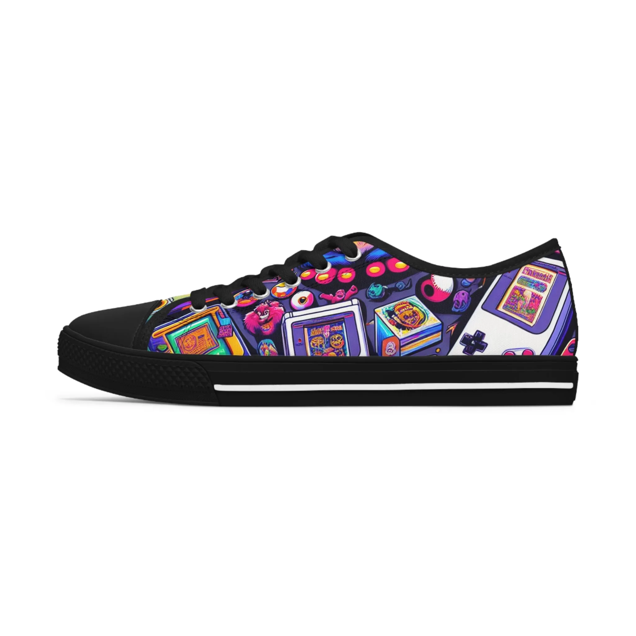 Shoes: Retro-90s Memorabilia - Women's Low Top Sneakers