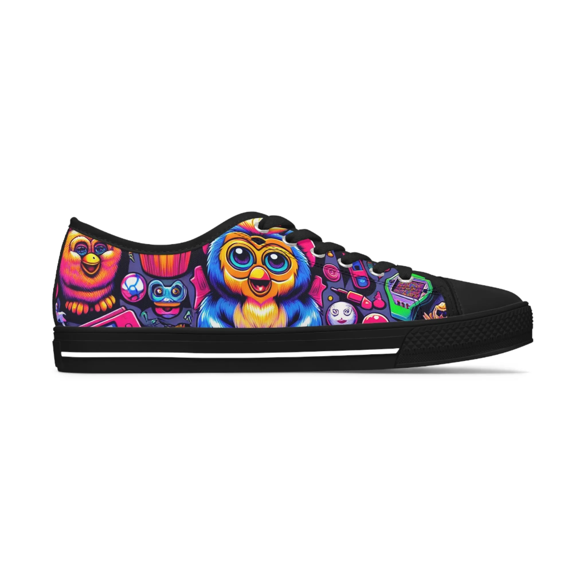 Shoes: Retro-90s Memorabilia - Women's Low Top Sneakers