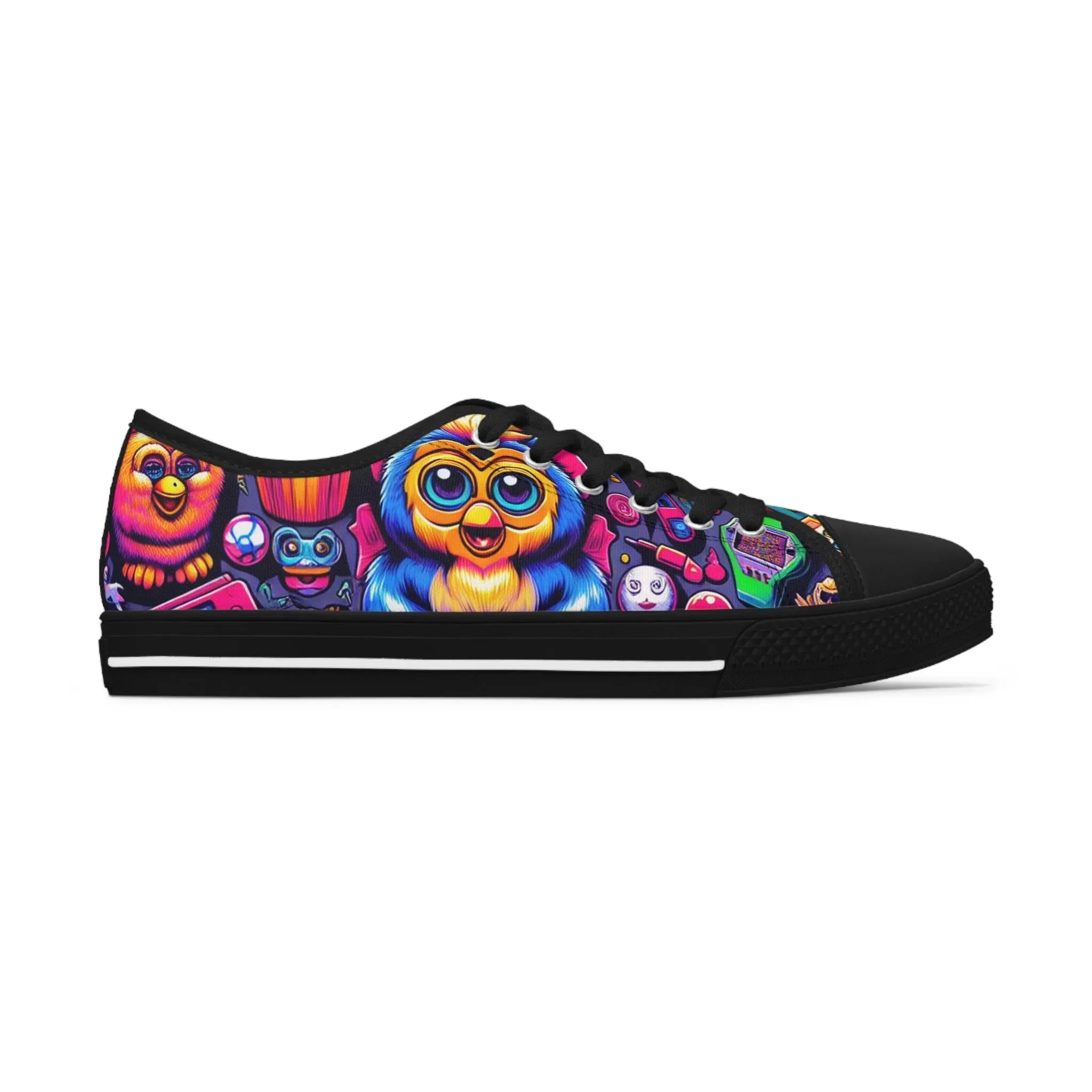 Shoes: Retro-90s Memorabilia - Women's Low Top Sneakers