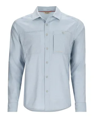 Simms Mens Challenger LS Shirt / Steel Blue