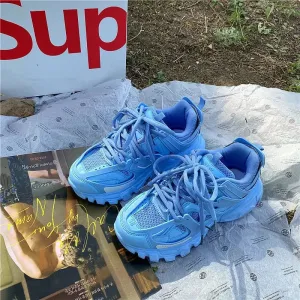 Sneakers Women Thick Bottom Blue Daddy Shoe  36 S332232