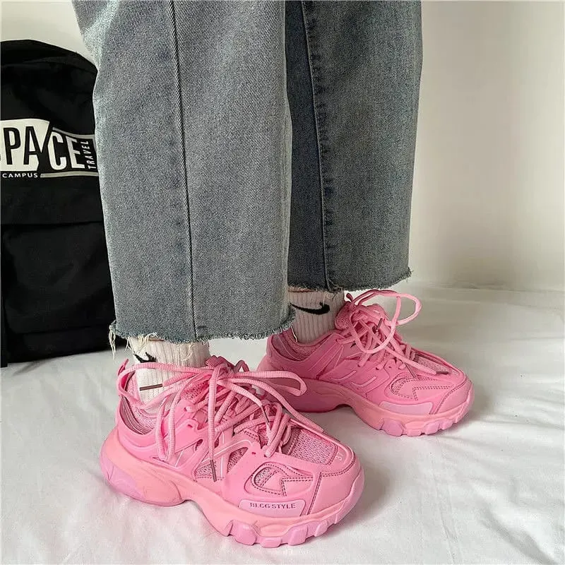 Sneakers Women Thick Bottom Blue Daddy Shoe  36 S332232