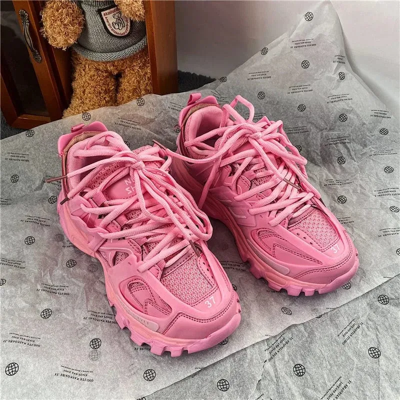 Sneakers Women Thick Bottom Blue Daddy Shoe  36 S332232