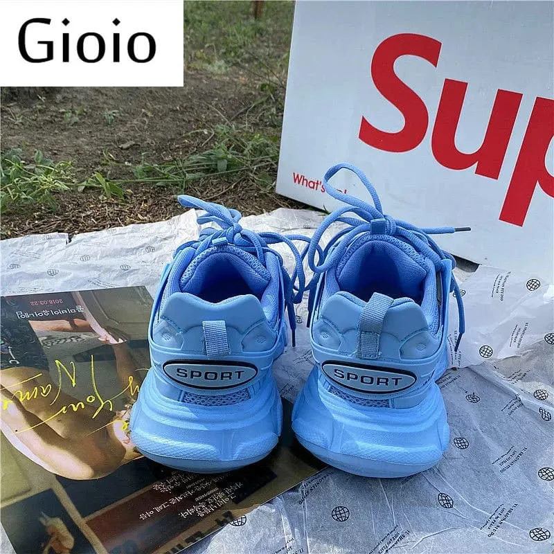 Sneakers Women Thick Bottom Blue Daddy Shoe  36 S332232