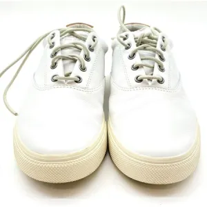 Sperry Top-Sider Men Lace Up Sneakers Striper Plushwave CVO Size US 8 W White