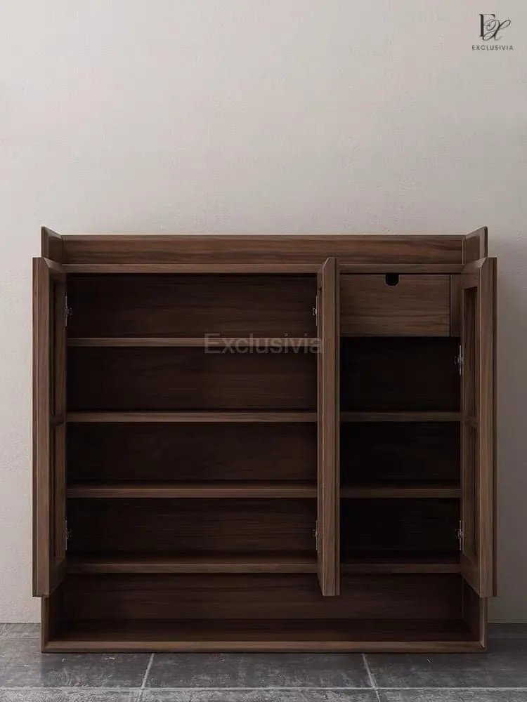 STRUT Rustic Solid Wood Shoe Cabinet