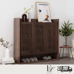 STRUT Rustic Solid Wood Shoe Cabinet