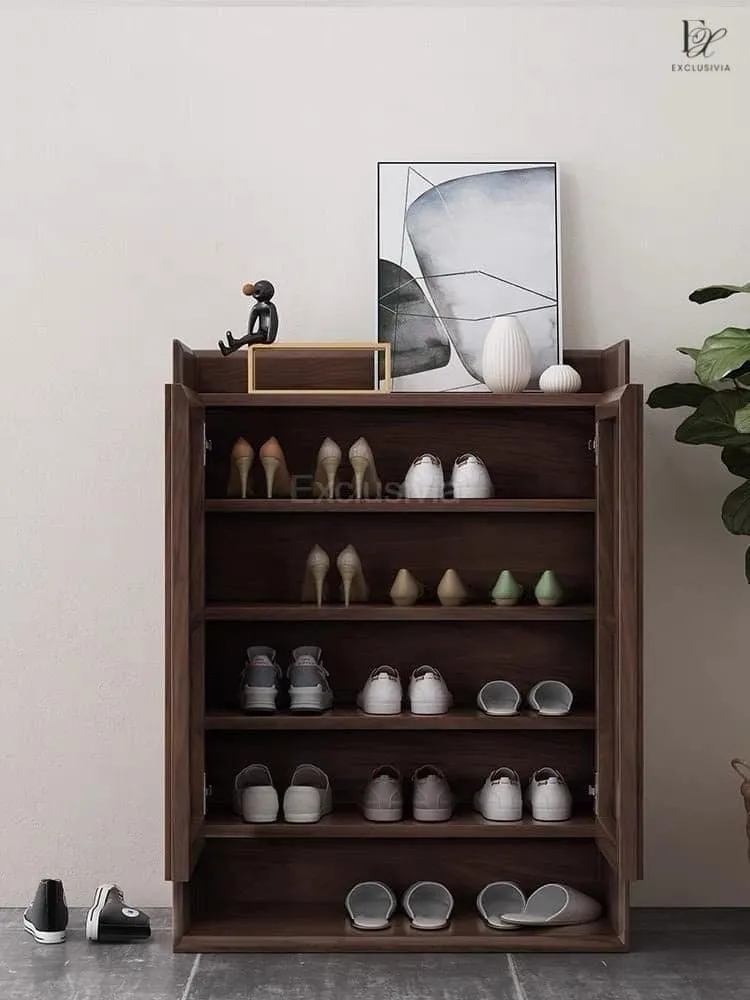 STRUT Rustic Solid Wood Shoe Cabinet