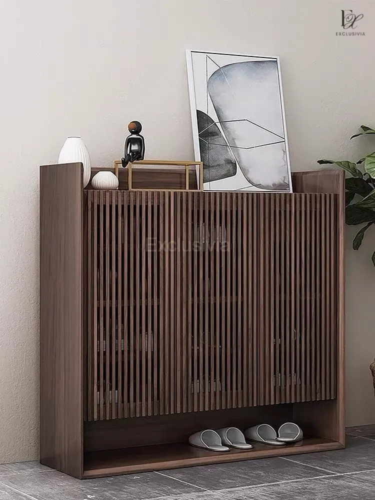 STRUT Rustic Solid Wood Shoe Cabinet