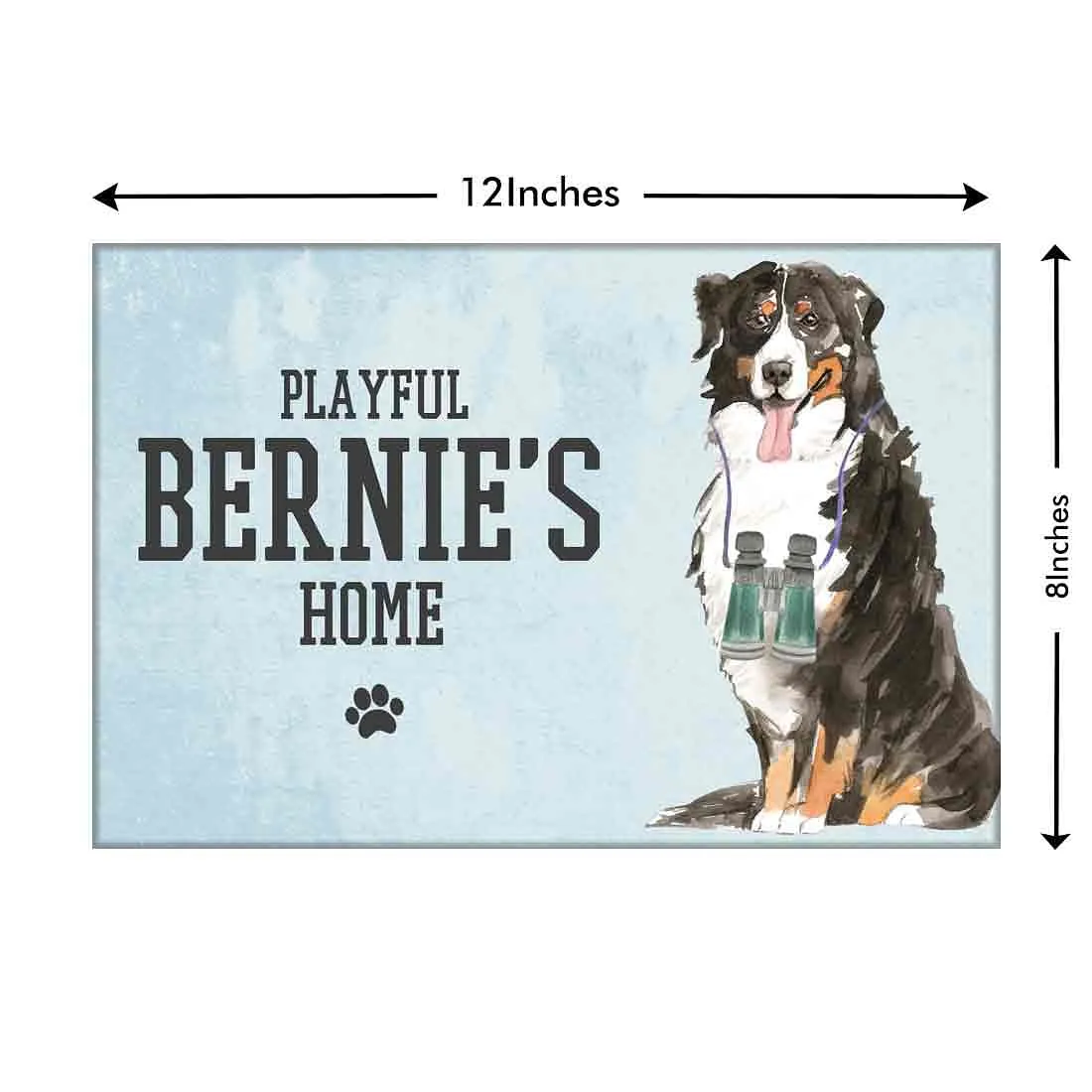 Sweet Customized Nameplate for Pets -Bernese Mountain Dog