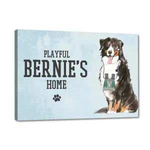 Sweet Customized Nameplate for Pets -Bernese Mountain Dog