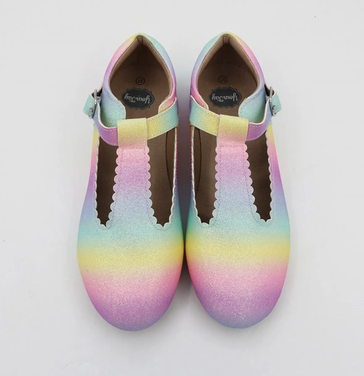 T-Straps - Ombré Rainbow in Mommy and Me