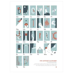 The Alpinist's Alphabet Print by My Outdoor Alphabet