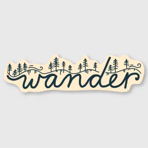Wander Hillside Sticker