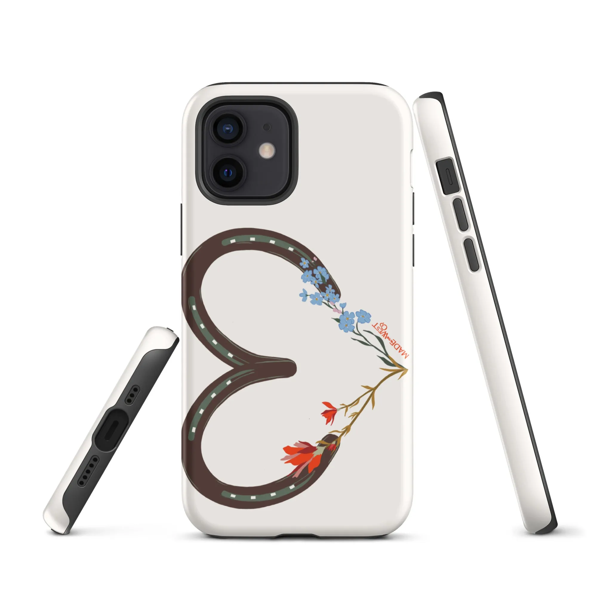 Wildflower Horseshoe Heart Tough Case for iPhone®