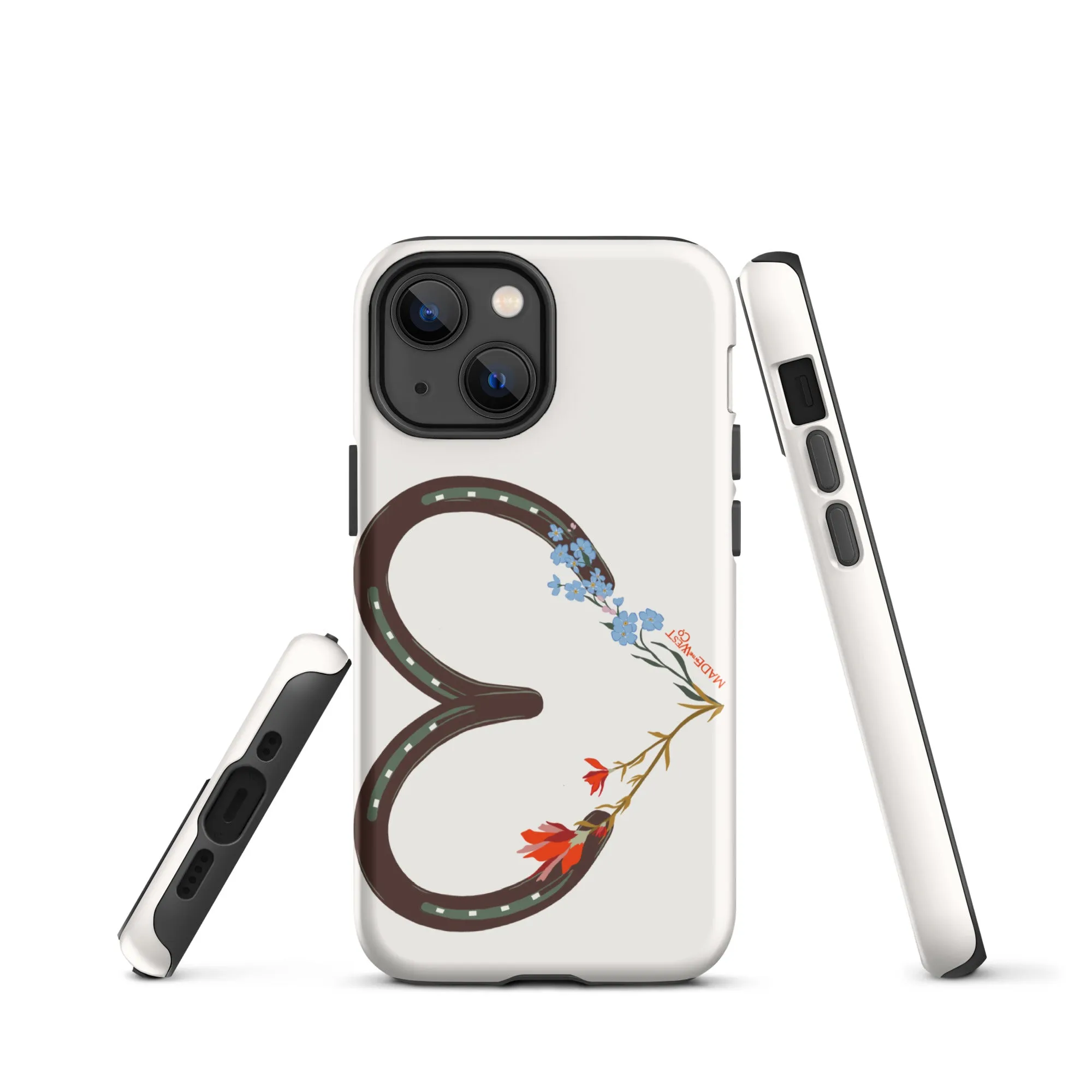 Wildflower Horseshoe Heart Tough Case for iPhone®