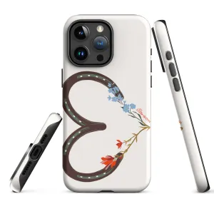 Wildflower Horseshoe Heart Tough Case for iPhone®