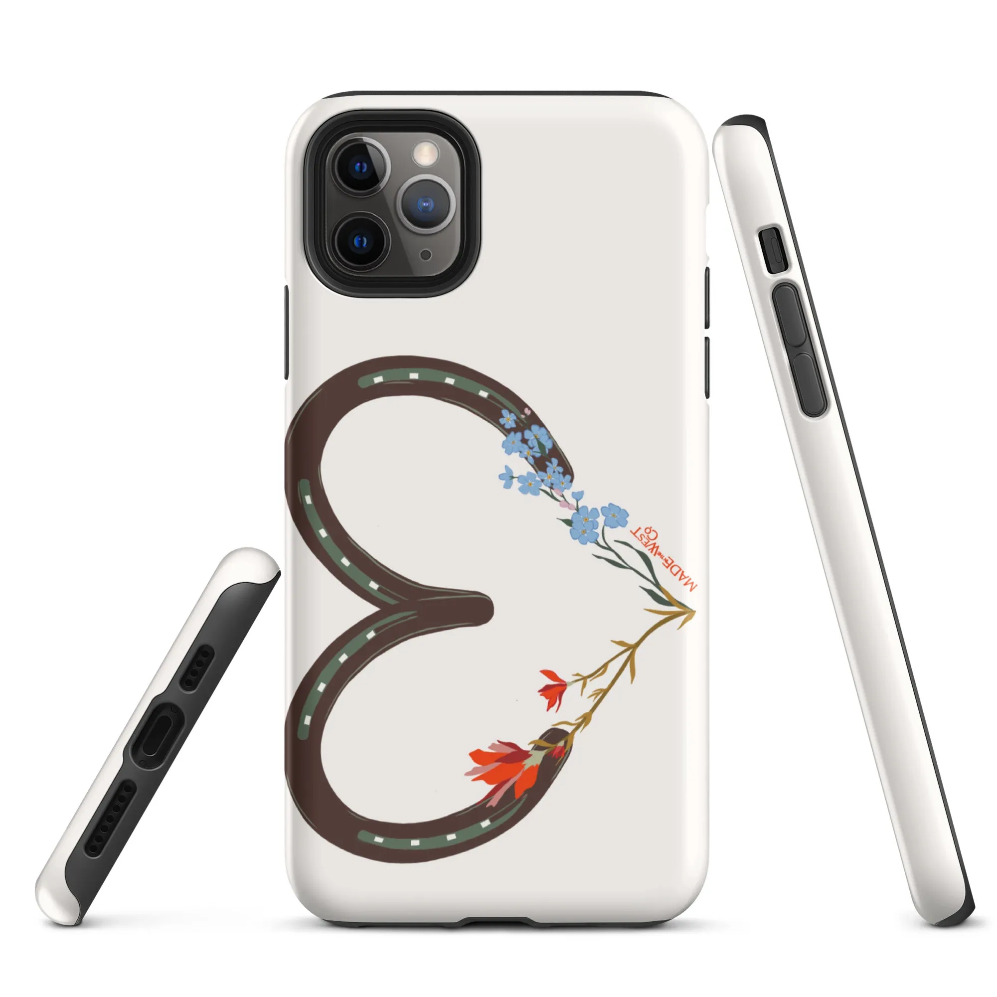 Wildflower Horseshoe Heart Tough Case for iPhone®