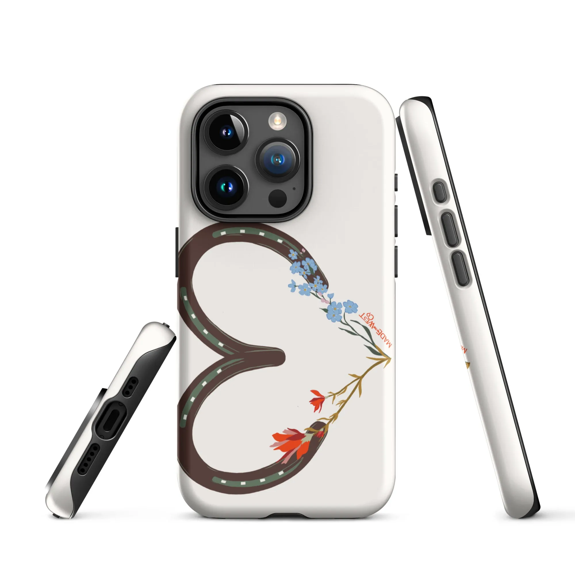 Wildflower Horseshoe Heart Tough Case for iPhone®