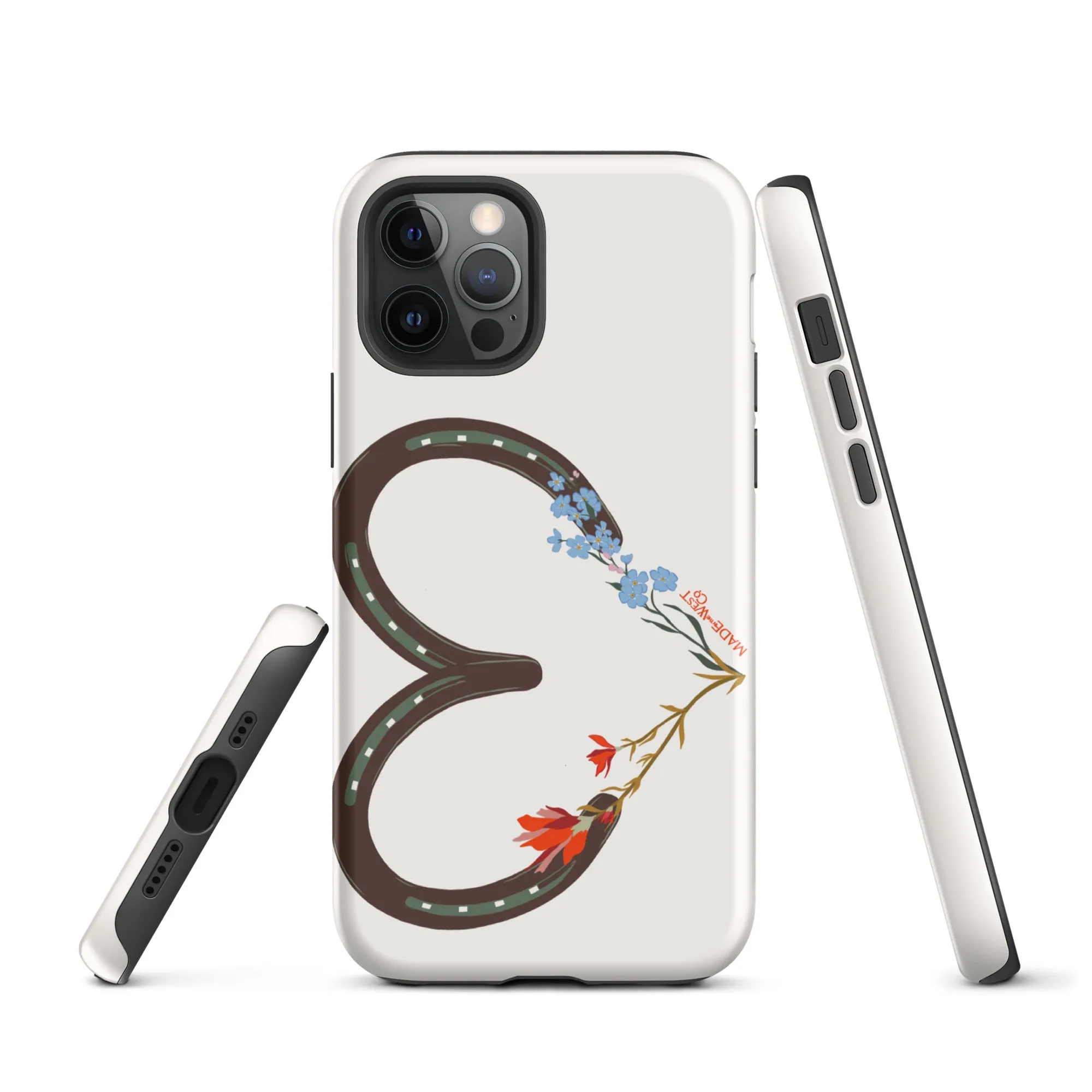 Wildflower Horseshoe Heart Tough Case for iPhone®