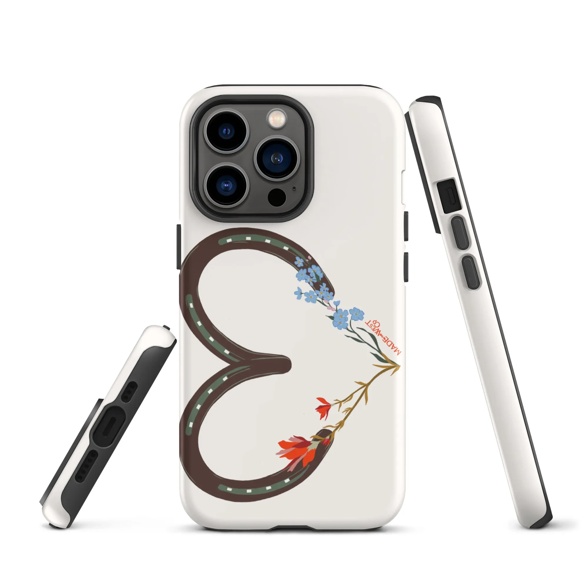 Wildflower Horseshoe Heart Tough Case for iPhone®
