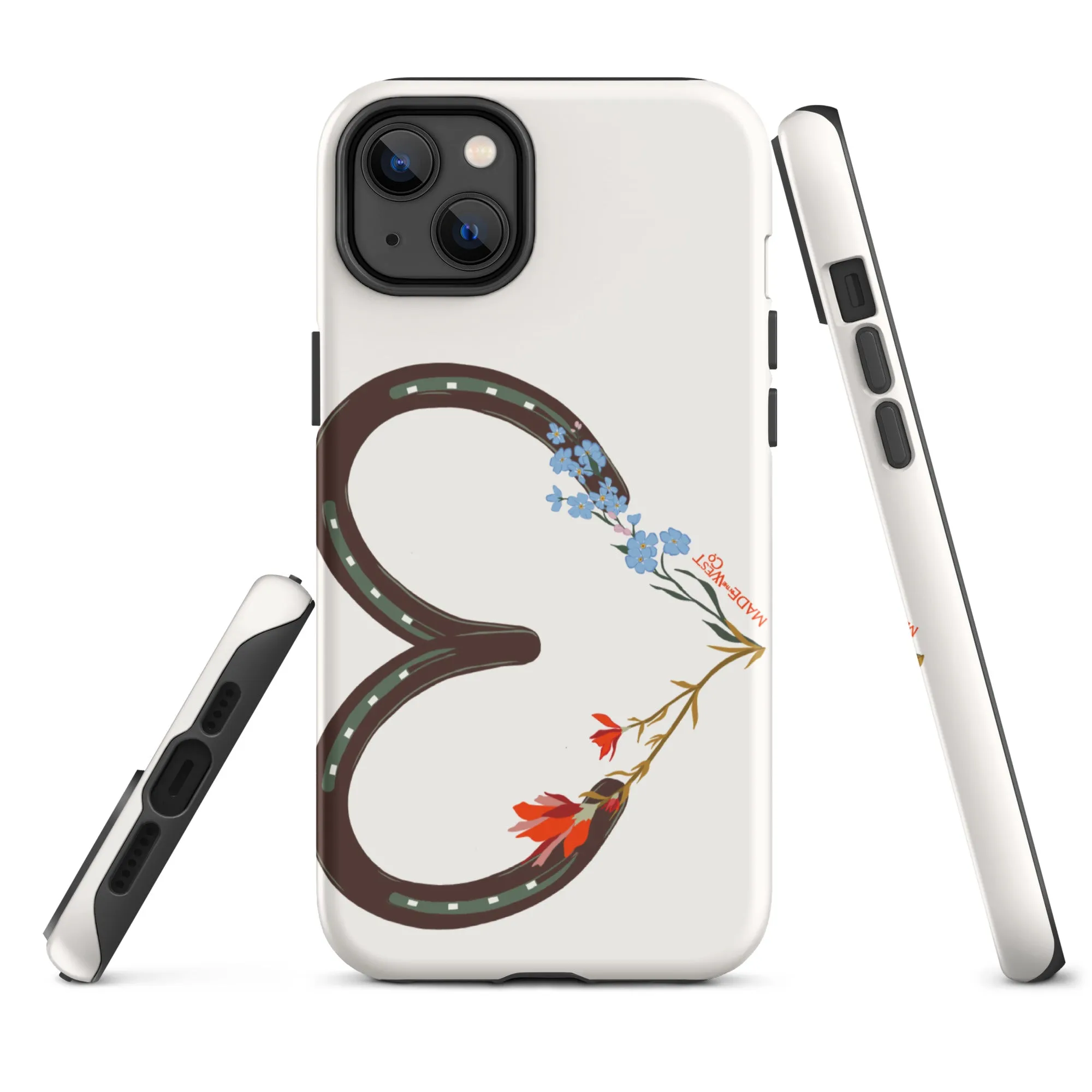 Wildflower Horseshoe Heart Tough Case for iPhone®