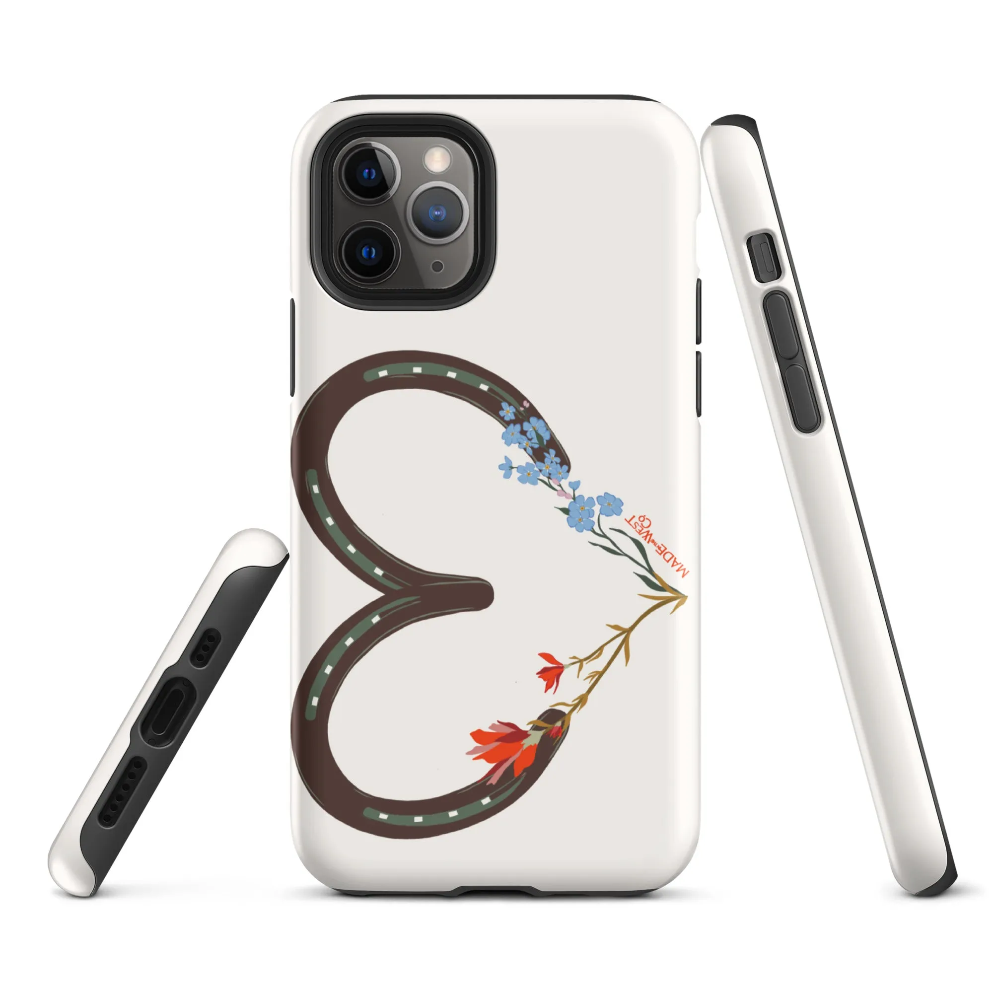 Wildflower Horseshoe Heart Tough Case for iPhone®