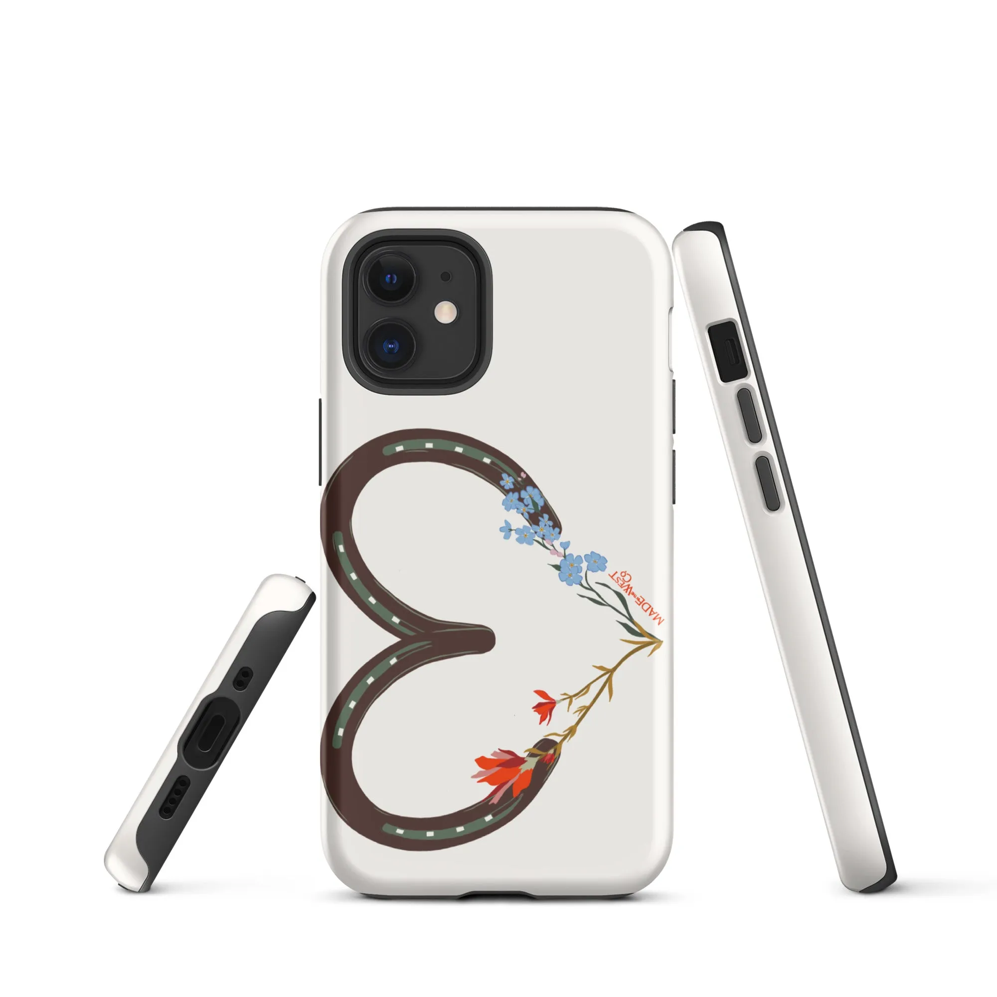 Wildflower Horseshoe Heart Tough Case for iPhone®